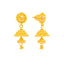 22K Yellow Gold Jhumki Earrings (7.7gm)
