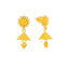 22K Yellow Gold Jhumki Earrings (7.3gm)