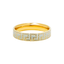 22K Yellow & White Gold Wedding Band Ring (6.6 grams)