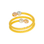 22K Multi-Tone Gold Beaded Ring (3.3 grams)