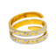 22K Multi-Tone Gold Spiral Ring (7.5 grams)