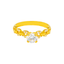 22K Yellow Gold & Cubic Zirconia Ring (2.6 grams)