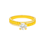 22K Yellow Gold & Cubic Zirconia Ring (2.7 grams)
