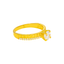 22K Yellow Gold & Cubic Zirconia Ring (2.7 grams)