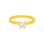 22K Yellow Gold & Cubic Zirconia Ring (5.8 grams)