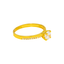 22K Yellow Gold & Cubic Zirconia Ring (5.8 grams)