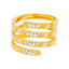 22K Yellow & White Gold Spiral Ring (8.1 grams)