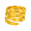 22K Yellow Gold & CZ Spiral Ring (8.4 grams)