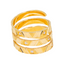 22K Yellow Gold & CZ Spiral Ring (8.4 grams)