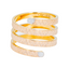 22K Multi-Tone Gold Spiral Ring (8.4 grams)