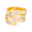 22K Yellow Gold & CZ Spiral Ring (11.7 grams)