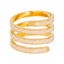 22K Multi-Tone Gold Spiral Ring (8.2 grams)