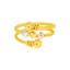 22K Multi-Tone Gold Beaded Ring (3.9 grams)