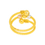 22K Multi-Tone Gold Beaded Ring (3.9 grams)
