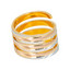 22K Multi-Tone Gold Spiral Ring (8.8 grams)