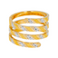 22K Multi-Tone Gold Spiral Ring (8.6 grams)