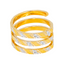 22K Multi-Tone Gold Spiral Ring (8.6 grams)