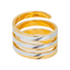 22K Multi-Tone Gold Spiral Ring (11.8 grams)