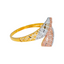 22K Multi-Tone Gold Turkish Ring (1.3 grams)