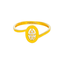 22K Yellow Gold & CZ Ring (1.3 grams)