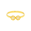 22K Yellow Gold & CZ Ring (2 grams)