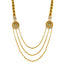 22K Yellow Gold Necklace Set w/ Kundan, Emerald, and Ruby (71.3gm)
