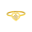 22K Yellow Gold & CZ Ring (1.3 grams)