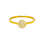 22K Yellow Gold & CZ Ring (1.4 grams)
