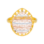 22K Multi-Tone Gold Filigree Ring (2.2 grams)