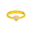 22K Yellow Gold and CZ Ring (2.2 grams)
