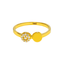 22K Yellow Gold and CZ Ring (2.2 grams)