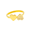 22K Yellow Gold and CZ Ring (2.3 grams)