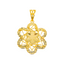 22K Yellow Gold Filigree Pendant (1.7 grams)
