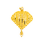 22K Yellow Gold Filigree Pendant (3 grams)