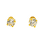 22K Yellow Gold & Cubic Zirconia Stud Earrings (1.3 grams)