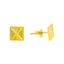 22K Yellow Gold Stud Earrings (1.5 grams)