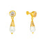 22K Yellow Gold & Pearl Stud Earrings (1.8 grams)