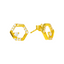 22K Yellow Gold & Cubic Zirconia Earrings (2.1 grams)
