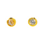 22K Yellow Gold & Cubic Zirconia Stud Earrings (1.4 grams)