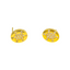 22K Yellow Gold & Cubic Zirconia Stud Earrings (1.9 grams)