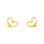 22K Yellow Gold & Cubic Zirconia Stud Earrings (2.4 grams)