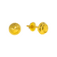 22K Yellow Gold & Cubic Zirconia Stud Earrings (1.7 grams)