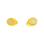 22K Yellow Gold & Cubic Zirconia Stud Earrings (1.6 grams)