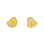 22K Yellow Gold & Cubic Zirconia Stud Earrings (2.6 grams)