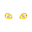22K Yellow Gold & Cubic Zirconia Stud Earrings (1.7 grams)