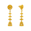 22K Yellow Gold Layered Jhumka Earrings (10.8gm)