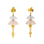 22K Multi-Tone Gold Jhumka Earrings (12.6gm)