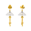 22K Multi-Tone Gold Jhumka Earrings (8.8gm)