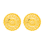 22K Yellow Gold Filigree Stud Earrings (7.5 grams)