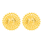 22K Yellow Gold Filigree Stud Earrings (8.7 grams)